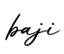 单词baji书写