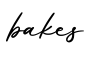 单词bakes书写