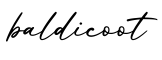 单词baldicoot书写