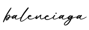 单词balenciaga书写