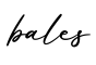 单词bales书写