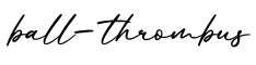 单词ball-thrombus书写