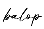 单词balop书写