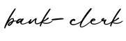 单词bank-clerk书写
