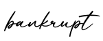 单词bankrupt书写