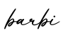 单词barbi书写