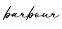 单词barbour书写