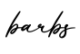 单词barbs书写