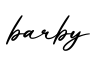单词barby书写