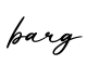 单词barg书写