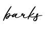 单词barks书写