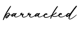 单词barracked书写