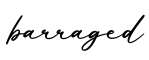 单词barraged书写