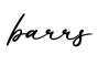 单词barrs书写