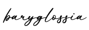 单词baryglossia书写