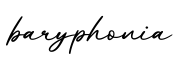 单词baryphonia书写