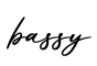 单词bassy书写
