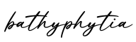 单词bathyphytia书写