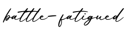 单词battle-fatigued书写