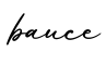单词bauce书写