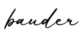 单词bauder书写