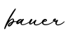 单词bauer书写