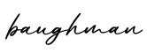 单词baughman书写