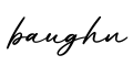 单词baughn书写