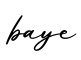 单词baye书写