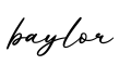 单词baylor书写