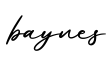 单词baynes书写