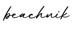 单词beachnik书写