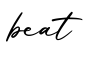 单词beat书写