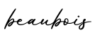 单词beaubois书写