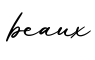 单词beaux书写