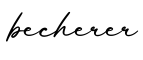单词becherer书写