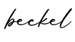 单词beckel书写
