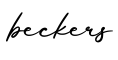 单词beckers书写