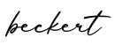 单词beckert书写