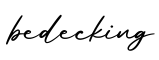 单词bedecking书写