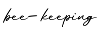 单词bee-keeping书写