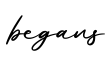 单词begans书写