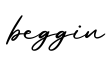 单词beggin书写