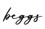 单词beggs书写