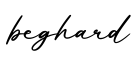 单词beghard书写