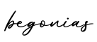 单词begonias书写