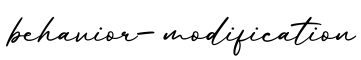 单词behavior-modification书写