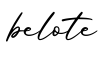 单词belote书写