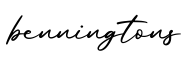单词benningtons书写