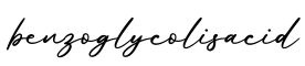 单词benzoglycolisacid书写